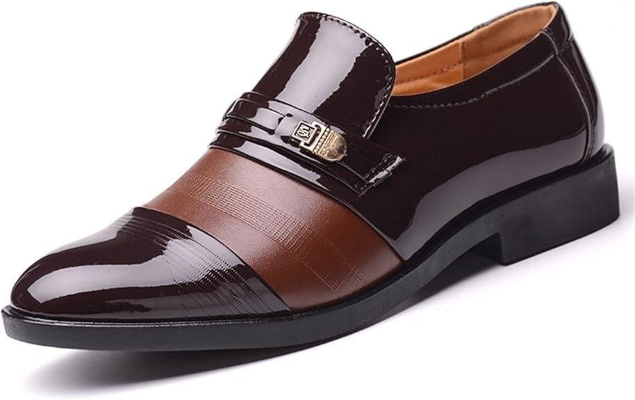 New Classic Men'S Suits Shoes Fashion Slip On Dress Shoes Men Oxfords - Image 4