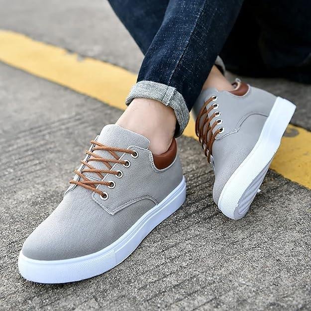 Summer Shoes Men Casual Men Low Top Canvas Walking Shoes Lace Up Fashion Casual Shoes Casual Dress Shoes for Men Size 14 - Image 3